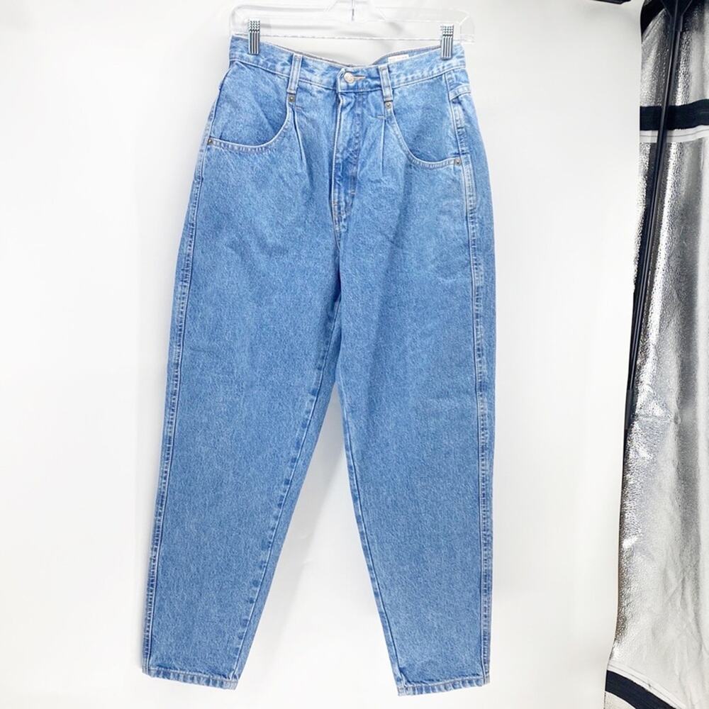 Vintage Britannia high waisted pleated from balloon leg jeans 90s sz 10 petite